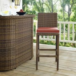 Best deal ⭐ Side Chairs Crosley Bradenton Wicker Bar Stool - Set Of 2 😉 -Adirondack Chairs Sales detail3CRY657