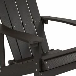 Best Pirce 🔔 Wooden Chairs Flash Furniture Charlestown All-Weather Adirondack Chair In Faux Wood 🔔 -Adirondack Chairs Sales detail3FLSH2195