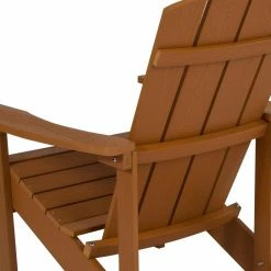 Best Pirce 🔔 Wooden Chairs Flash Furniture Charlestown All-Weather Adirondack Chair In Faux Wood 🔔 -Adirondack Chairs Sales detail4FLSH2195