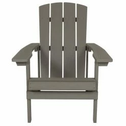 Best Pirce 🔔 Wooden Chairs Flash Furniture Charlestown All-Weather Adirondack Chair In Faux Wood 🔔 -Adirondack Chairs Sales detail5FLSH2195