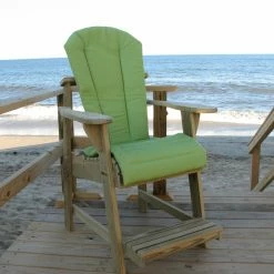 Deals ✨ Bar Height Chairs Weathercraft Designers Choice Treated Balcony Adirondack Chair With Footrest - Natural 🌟 -Adirondack Chairs Sales detail5WO028