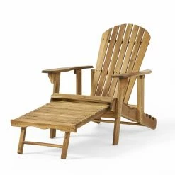 Cheapest 🤩 Wooden Chairs HN Outdoor Trinity Reclining Outdoor Adirondack Chair With Footrest 😍 -Adirondack Chairs Sales detail6BSHD2763