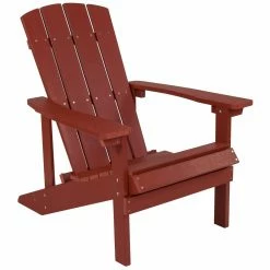 Best Pirce 🔔 Wooden Chairs Flash Furniture Charlestown All-Weather Adirondack Chair In Faux Wood 🔔 -Adirondack Chairs Sales detail6FLSH2195