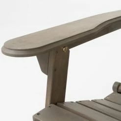 Brand new 👏 Wooden Chairs HN Outdoor Colville Gray Folding Wood Adirondack Chair 😍 -Adirondack Chairs Sales detail7BSHD3091