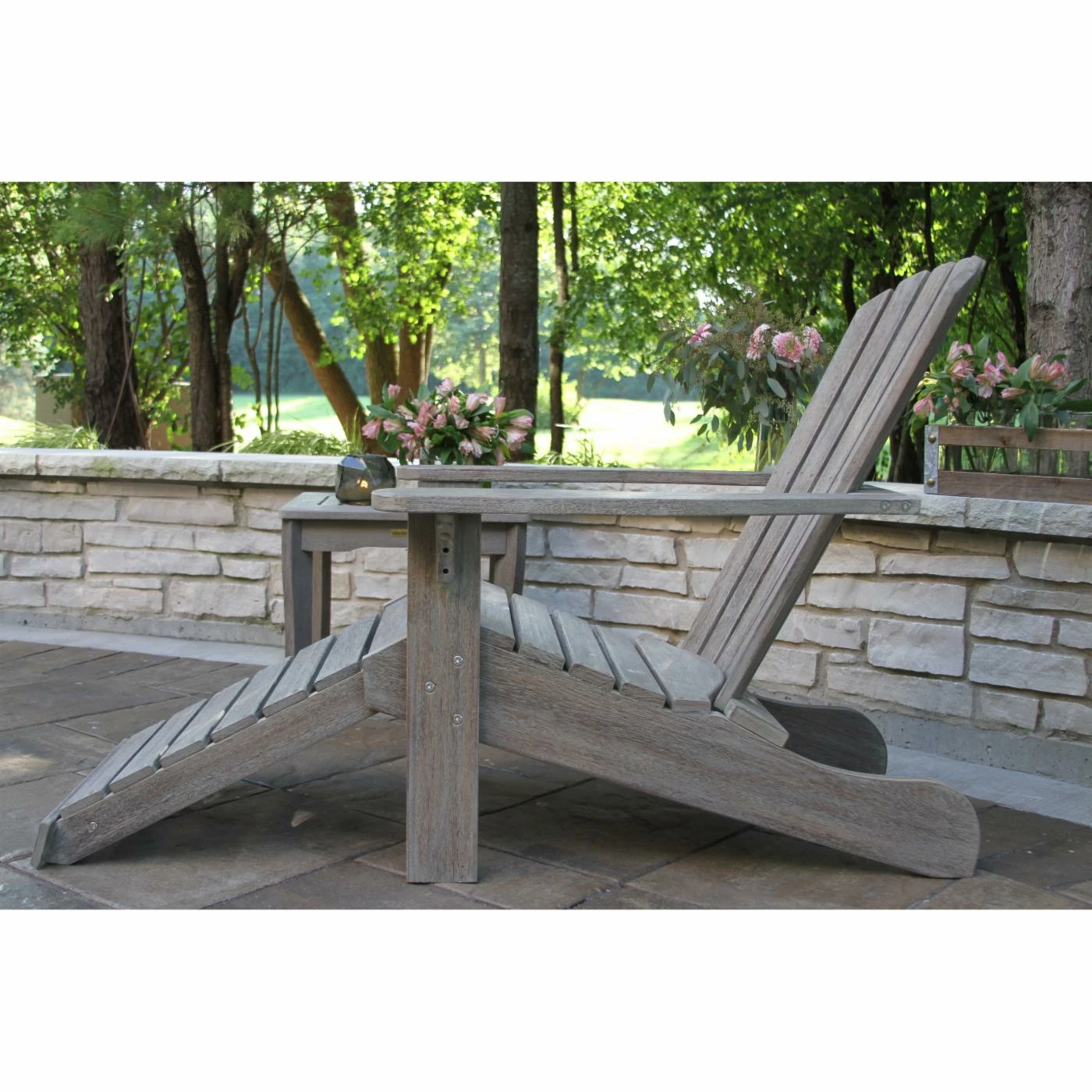 Cheapest π₯ Eucalyptus Chairs Vineyard Eucalyptus 3 Piece Adirondack Chair With Ottoman Set π 3 Cheapest π₯ Eucalyptus Chairs Vineyard Eucalyptus 3 Piece Adirondack Chair With Ottoman Set π - Image 3