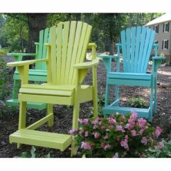 Best Sale 🎉 Wooden Chairs Weathercraft Designers Choice Painted Balcony Adirondack Chair With Footrest 🎁 -Adirondack Chairs Sales detailWO029