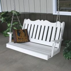 Best reviews of 👏 A & L Furniture A & L Furniture Royal English Recycled Plastic 4 Ft. Porch Swing 🎉