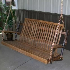 Wholesale 😀 A & L Furniture Wooden A & L Furniture Hickory Porch Swing 🎉