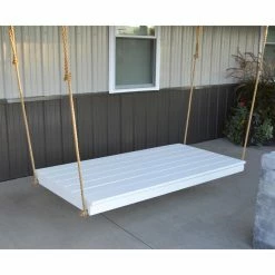 Best Pirce π A & L Furniture Wooden A & L Furniture Yellow Pine Newport 75 X 38 In. Backless Swing Bed With Rope Included π