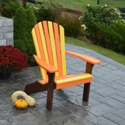Cheapest 🤩 A & L Furniture Recycled Plastic Chairs A & L Furniture Autumn Splendor Recycled Plastic Adirondack Chair ❤️