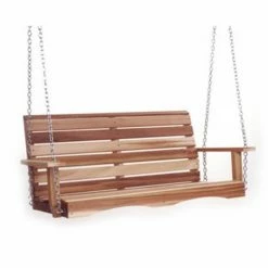 Hot Sale ❤️ Wooden HN Outdoor Muirfield 4 Ft. Cedar Porch Swing 🎁