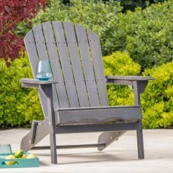 Discount 💯 Best Selling Home Wooden Chairs Hanlee Folding Wood Adirondack Chair ⌛