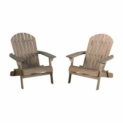 Brand new 👏 Wooden Chairs HN Outdoor Colville Gray Folding Wood Adirondack Chair 😍