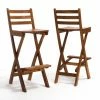 Brand new ⭐ Bar Height Chairs HN Outdoor Kincaid Foldable Outdoor Wood Barstool 👍