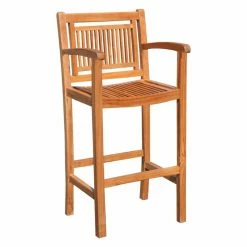 Top 10 😍 Arm Chairs Chic Teak Maldives Teak Outdoor Barstool With Arms 🔔