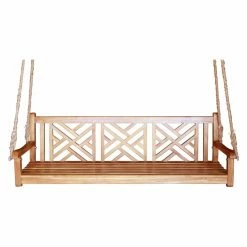 Coupon 😍 Chic Teak Teak Chippendale Triple Swing - Natural 🔥