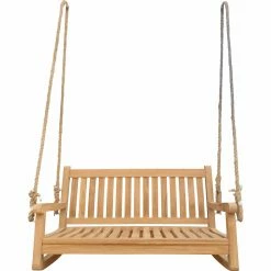 Deals π Seven Seas Teak San Juan Double Outdoor Porch Swing - Honey Tone Brown π