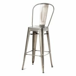 Best reviews of ✨ Bar Height Chairs Commercial Seating Products Oscar Style Metal 30 In. Patio Barstool With Back 👏
