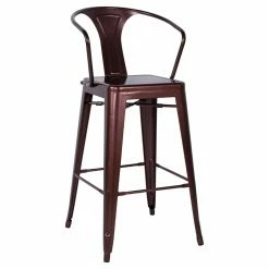 Deals ⌛ Bar Height Chairs Chintaly Linneus 30 In. Galvanized Steel Bar Stools - Set Of 4 🥰