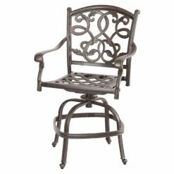 Top 10 🔥 Swivel Chairs Darlee Santa Monica Counter Height Swivel Patio Bar Stool - Set Of 2 👏