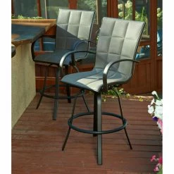 Deals 🤩 Swivel Chairs Outdoor GreatRoom Empire Barstools - Set Of 2 ✨
