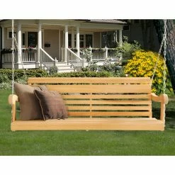 Best deal π Wooden Hershy Way Cypress 5 Ft. Classic Grandpa Porch Swing π