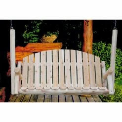 New 💯 Wooden Lakeland Mills Country Porch Swing - 5 Ft. 👏