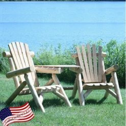 New 👍 Wooden Chairs Lakeland Mills Visa-Tete Adirondack Tete-A-Tete ⌛