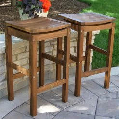 Promo 👏 Bar Height Chairs HN Outdoor Highland Outdoor Pub Stool - Set Of 2 ⌛