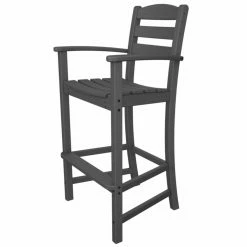 Coupon 👏 Bar Height Chairs POLYWOOD® La Casa Cafe Recycled Plastic Bar Height Arm Chair 🎁
