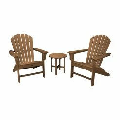 Buy ⭐ Plastic Chairs Trex Outdoor Furniture Yacht Club Shellback 3 Piece Adirondack Set 🎉