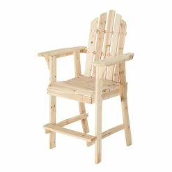 Discount 🤩 Wooden Chairs HGC Counter Height Adirondack Chair With Footrest 😉