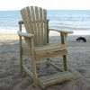 Deals ✨ Bar Height Chairs Weathercraft Designers Choice Treated Balcony Adirondack Chair With Footrest - Natural 🌟