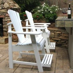 Best Sale 🎉 Wooden Chairs Weathercraft Designers Choice Painted Balcony Adirondack Chair With Footrest 🎁