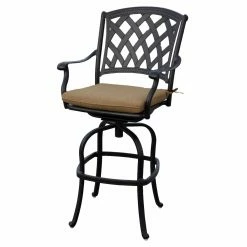 Budget 😀 Bar Height Chairs Darlee Ocean View Patio Bar Height Stool With Cushion ❤️ -Adirondack Chairs Sales scaleELIT311